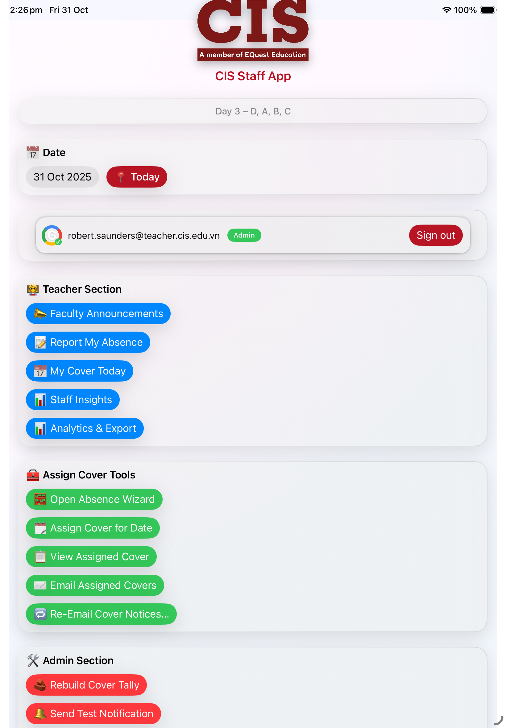 Cover App screenshot